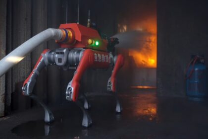 Un chien robot pompier conçu pour lutter contre les incendies