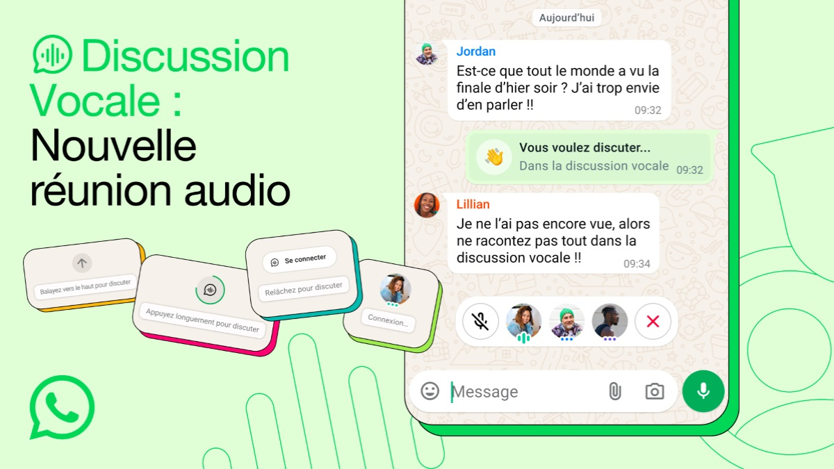 WhatsApp : les chats vocaux débarquent enfin dans tous vos groupes !