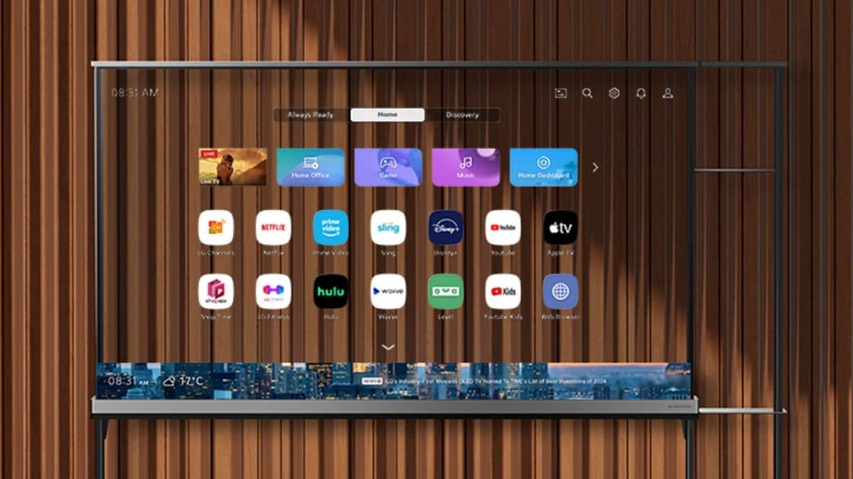 LG TV transparente