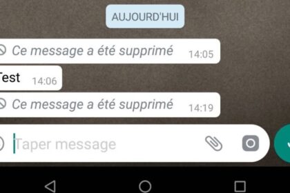 lire un message supprimé sur WhatsApp