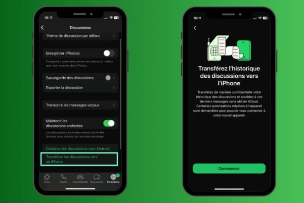 transférer vos discussions WhatsApp